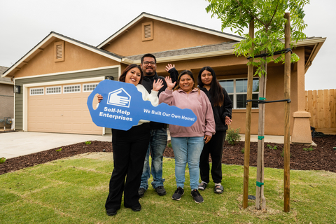 original The Empowering Homeownership Grant awarded to Self-Help Enterprises provides HUD-approved housing counseling to families at every stage of the homebuying process. The Lopez family received the keys to their new home in April 2025.
