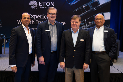 original From left to right: Rajendra Pai, Partner at Navis Capital Partners, Robert Mallernee, Chief Executive Officer, Eton Solutions, L.P., Bryan Henning, SVP, Head of Global Sales & Business Development, Eton Solutions, L.P., Satyen Patel, Executive Chairman of Eton Solutions, L.P.
