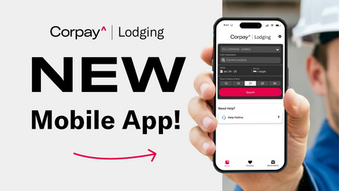 original Meet the new Corpay Lodging mobile app—a cleaner, smarter, more powerful way for workforce travelers to book and manage hotel stays on the go.