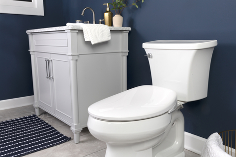 original Bio Bidet's Renew Wash bidet toilet seat, now available at Home Depot