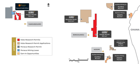 thumbnail Figure 2 : Permis d’exploration actuels et demandes en instance – Carte de localisation
