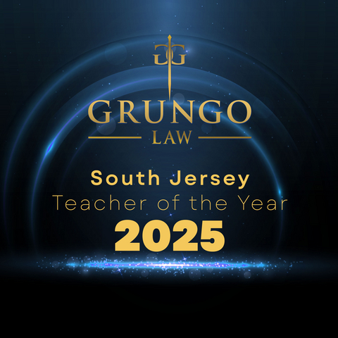 thumbnail Logo of Grungo Law's South Jersey Teacher of the Year 2025 Award.