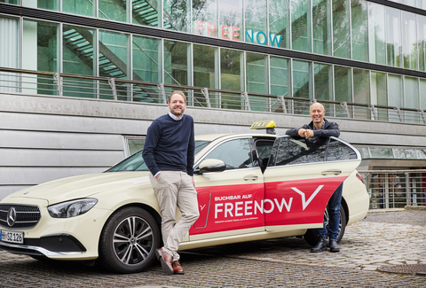 thumbnail FREENOW CEO Thomas Zimmermann and Lyft CEO David Risher 