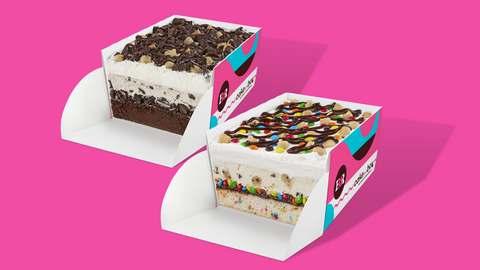 original Cake in a Box is available in two delicious flavors, Cookie Crave and M&M’S® with Cookie Dough, this sweet treat is easy to slice, serve & re-seal.