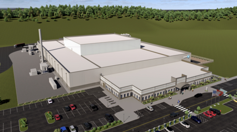 original A rendering of X-energy’s TX-1 advanced nuclear fuel manufacturing facility in Oak Ridge, Tennessee.