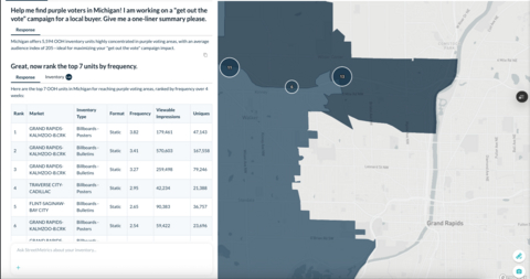 thumbnail A view of the StreetMetrics Intelligence tool, highlighting SmartSearch's summarization capabilities and the map view.
