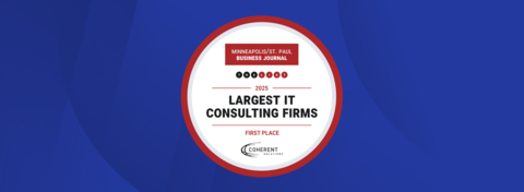 original Coherent Solutions earned the #1 spot on the Largest IT Consulting Firms in the Twin Cities list for the fifth time in six years. The firm is a leader in engineering digital solutions across fitness, healthcare, fintech, and other industries.