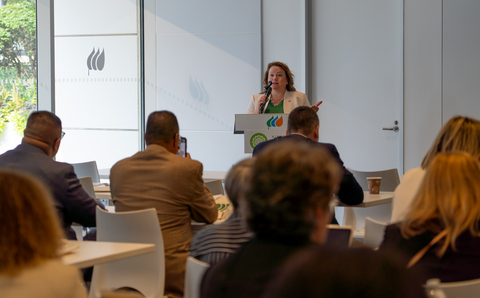original Avangrid Deputy CEO Kimberly Harriman delivers welcome remarks at the opening session of the Summer Meeting of the National Hispanic Caucus of State Legislators (NHCSL) in Boston, Massachusetts. Photo Courtesy of Avangrid