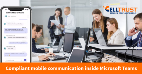original “SL2 for Microsoft Teams is a gamechanger because it bridges telecommunication and Teams,” said Sean Moshir, Chairman and CEO, CellTrust. “Together with Microsoft, we are making compliant mobile communication inside the Teams workflow, a seamless, hassle-free experience for users and compliance leaders.”