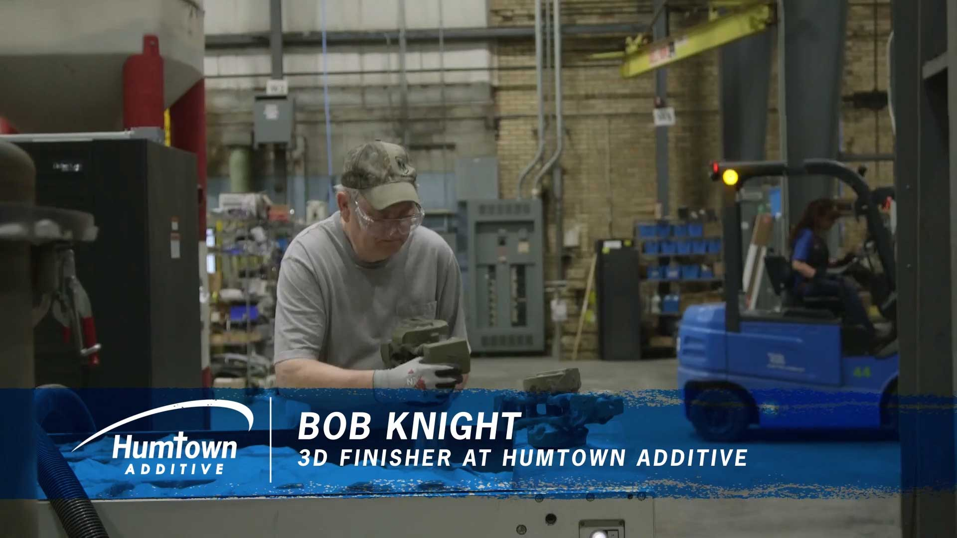 thumbnail "A Day in the Life of a 3D Finisher," offers a behind-the-scenes look at life as an Industrial Athlete at Humtown Additive, along with a look at the metal casting process.
