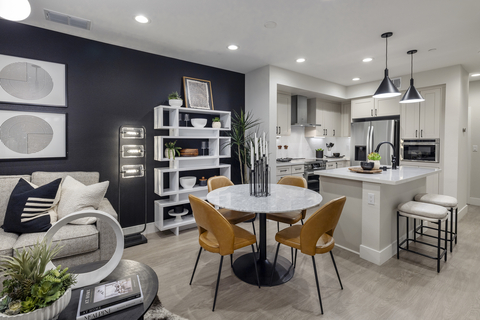 thumbnail The homes offer approximately 1,318 square feet of thoughtfully and efficiently planned living space; well-equipped gourmet kitchens include energy-efficient appliances, soft-close drawers and cabinets, and much more.