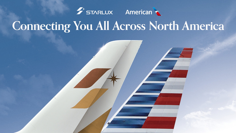 original STARLUX Airlines partners with American Airlines to connect Taipei with over 250 North American destinations starting August 15, 2025.