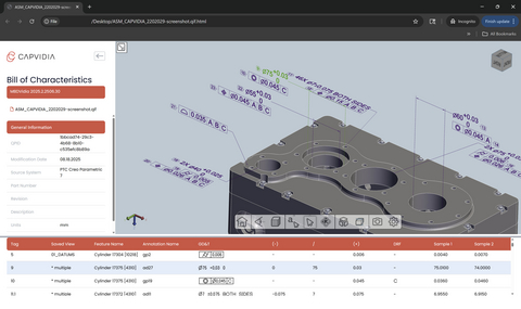 original Capvidia brings MBD for Suppliers with browser-based 3D human-viewable models linked to QIF/STEP