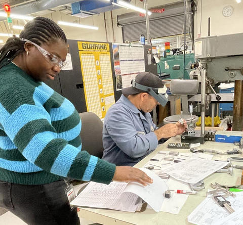 original Polaris-CCRI Internship at Nordson EFD provides job shadowing opportunities and hands-on experience in workforce training.