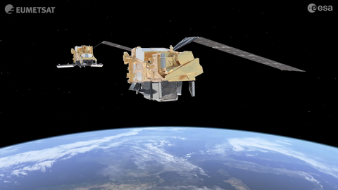 original Metop-SGA1 carries an array of cutting-edge instruments and the European Union’s Copernicus Sentinel-5 mission. Image: EUMETSAT
