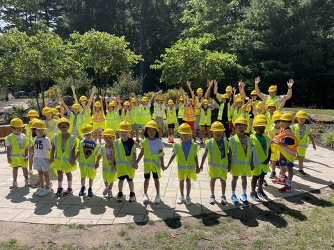 original Campers jump for joy learning about the importance of clean drinking water through Veolia's Educational Outreach summer programs at the Haworth Water Treatment Plant