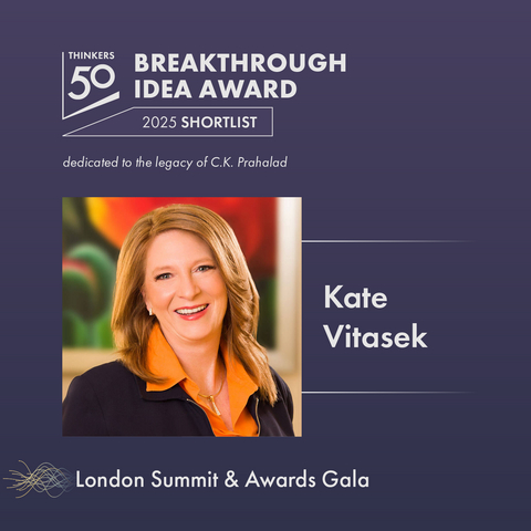 original Kate Vitasek Shortlisted for 2025 Thinkers50 Breakthrough Idea Award