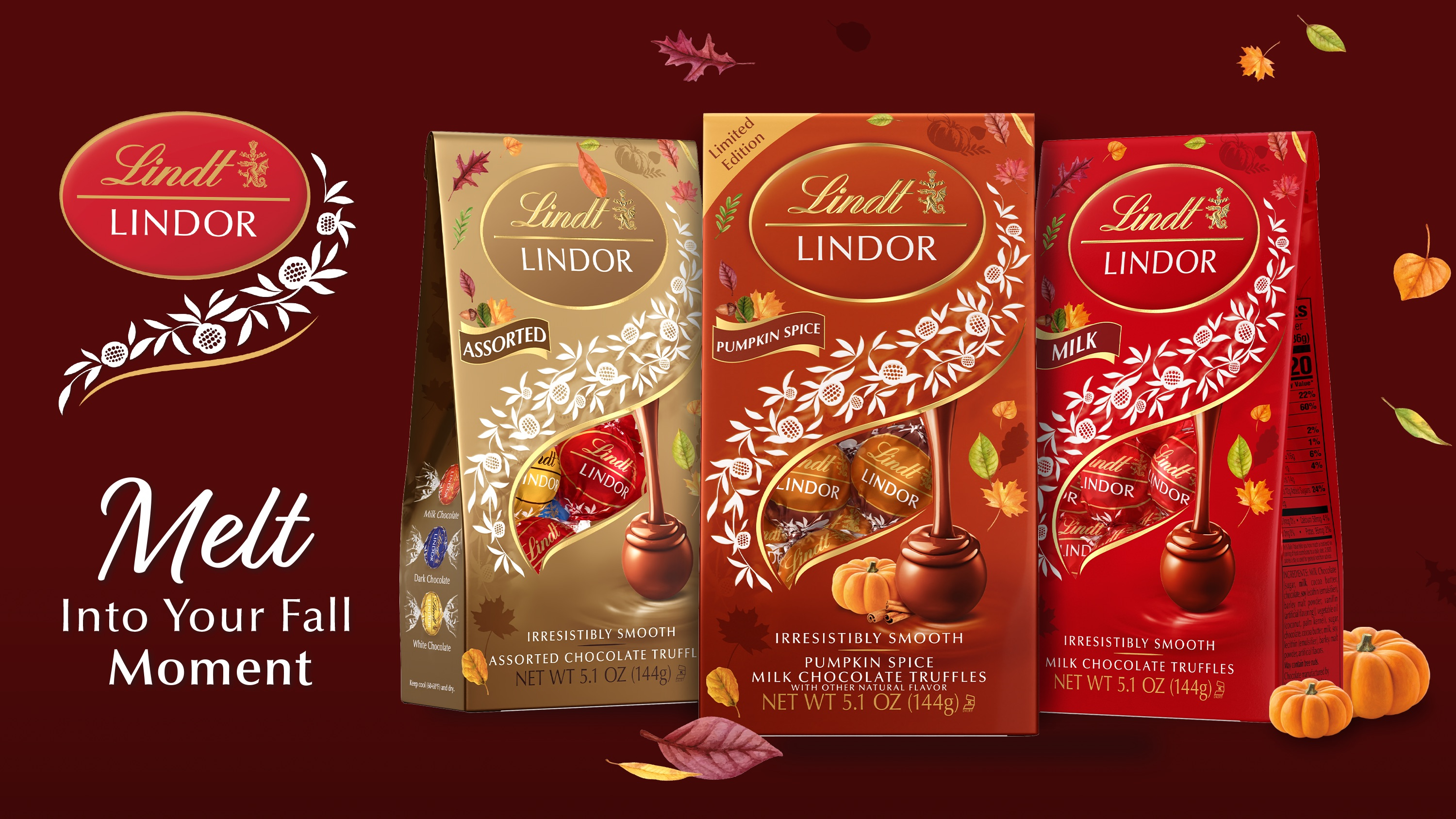 Lindt USA Brings Back LINDOR Pumpkin Spice Truffles for a Limited Time