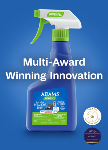 original ADAMS™ Botanicals Spray Wins Multiple Awards for Best Flea & Tick Solution of 2025