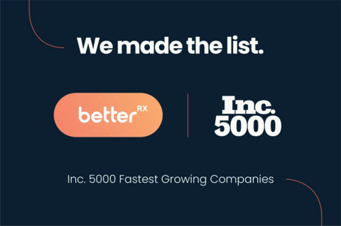 original BetterRX Joins the 2025 Inc. 5000, Ranking No. 2437 After 174% Growth