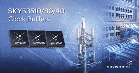 original New SKY53510/80/40 Family of Clock Fanout Buffers are Purpose-Built for Data Centers, Wireless Networks, and PCIe Gen 7 Applications