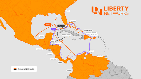 original Liberty Networks coverage map of MAYA-1.2. View the full network coverage map at www.libertynetworks.com.