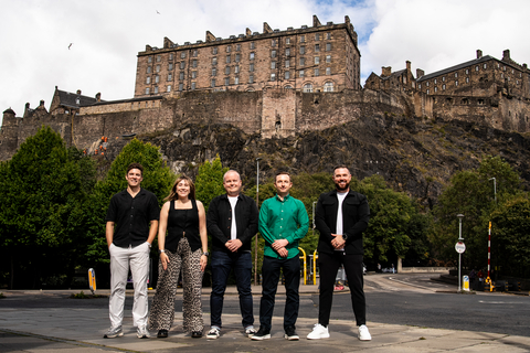 original Left to right are James Buchan, Laura McTurk, Iain Valentine, Angus Turner, and Paul Duffy of Zudu