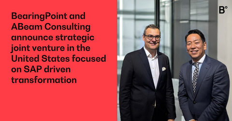 original BearingPoint and ABeam Consulting are proud to announce the formation of a new joint venture in the United States, marking a significant milestone in their long-standing strategic alliance.