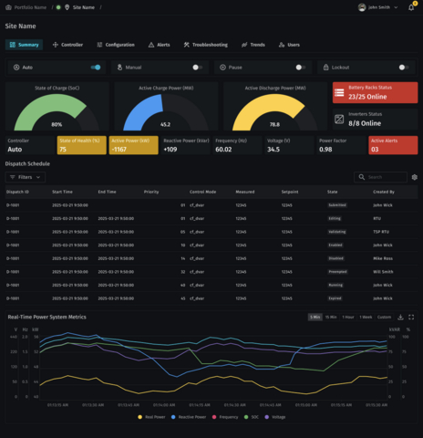original Stem PowerTrack EMS User Interface