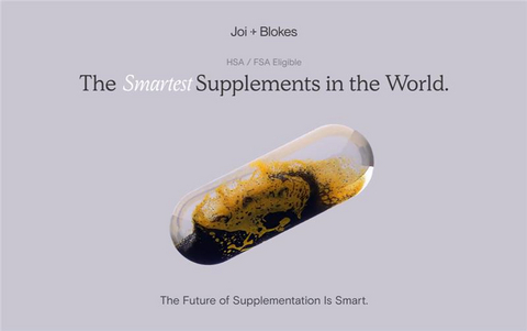 original The Joi + Blokes Smart Supplement program is the first platform to personalize daily supplementation using real-time symptom data and clinical-grade biomarkers