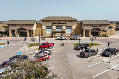 original Shops at Stone Creek, an 80,599-square-foot, grocery-anchored shopping center in Rockwall, Texas.