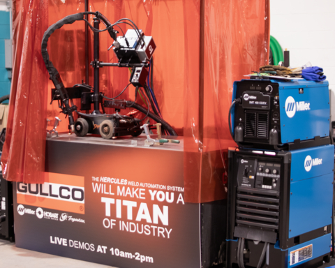 original Hercules machine at Gullco FABTECH booth.