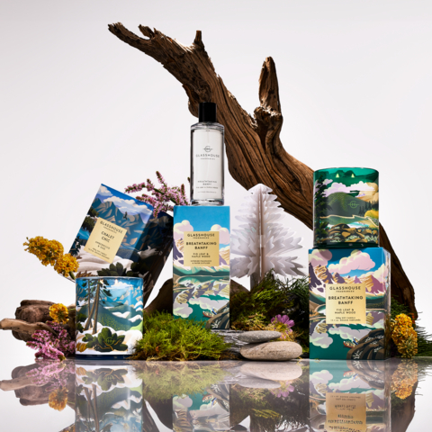 original Glasshouse Fragrances Northern Peaks Collection.
