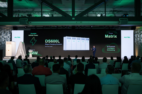 original Andreas Lastei, Vice President of Sales and Marketing at Autel Energy Europe, presents the MaxiCharger DS600L