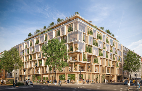 The Stack, timber offices in Munich