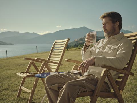 original Brad drinking coffee