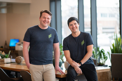 original Cascade Bio founders James Weltz (CSO, left) and Alex Rosay (CEO, right)