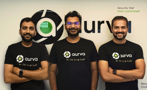 original Aurva co-founders (L-R): Apurv Garg (CEO), Krishna Bagadia (CTO), and Akash Mondal (Chief Architect)