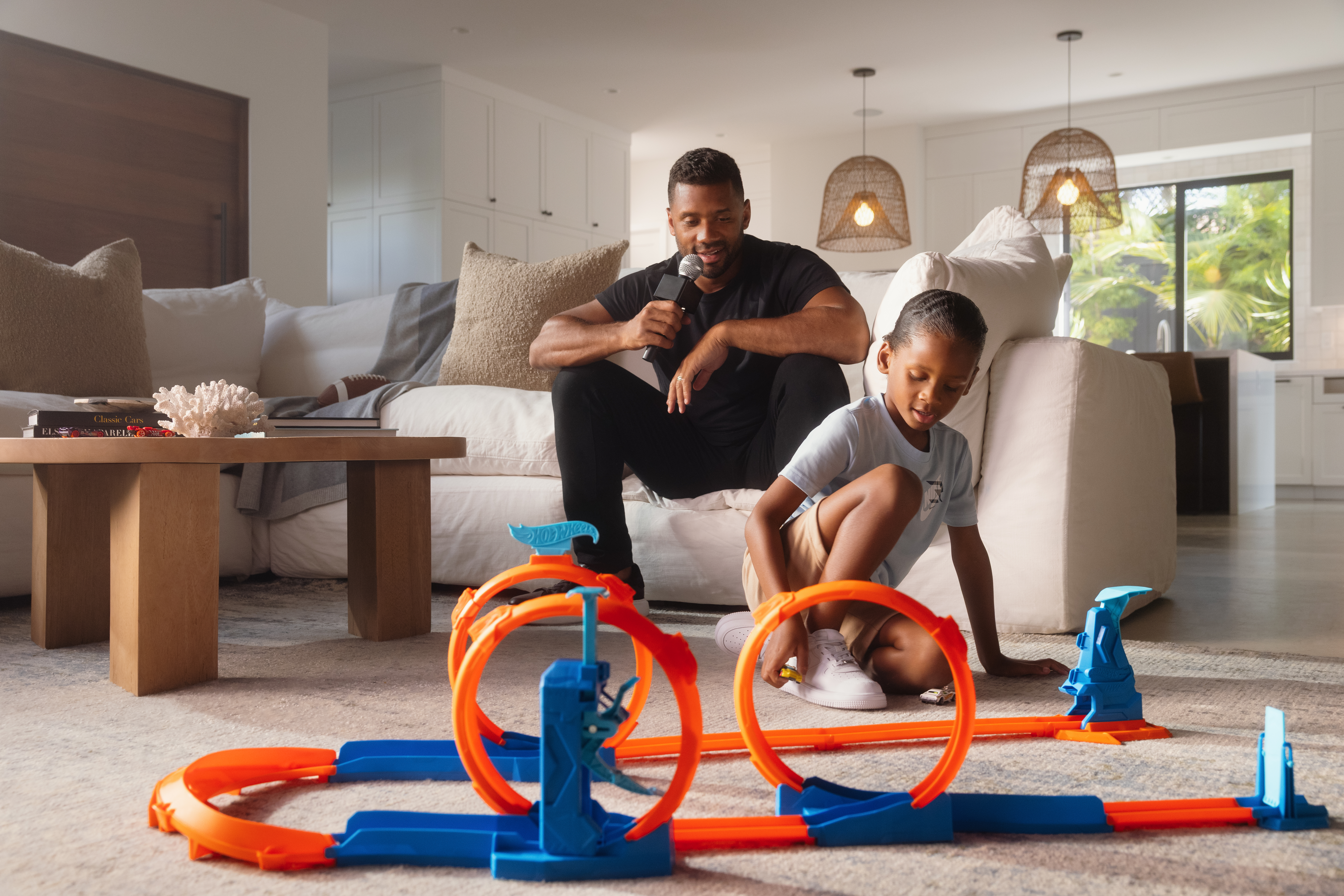 Hot Wheels® Taps World Champion Quarterback Russell Wilson & Son