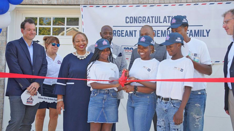 original 100th Built to Honor Ribbon Cutting for US Army Sgt. Aisha Hardemon