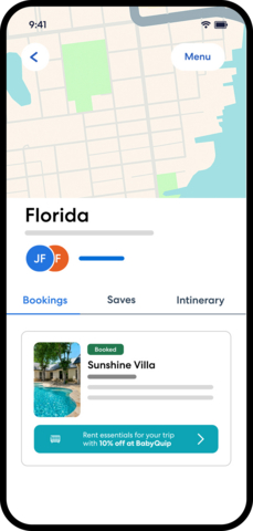 original Guests can easily add baby, beach and pet gear to their Vrbo reservation and get a 10% discount on rented equipment.