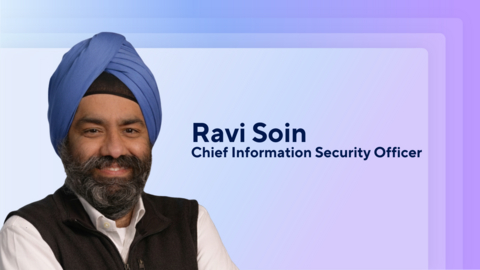 original Ravi Soin joins Smartsheet as Chief Information Security Officer. 
