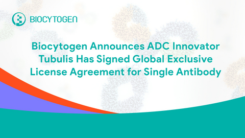 original Biocytogen Announces ADC Innovator Tubulis Has Signed Global Exclusive License Agreement for Single Antibody