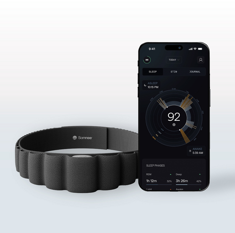 original Somnee second-generation sleep headband and app