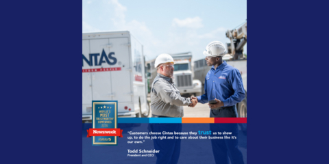 original This marks Cintas’ debut on the list and reaffirms the trust that customers, employee-partners, and shareholders place in the company.