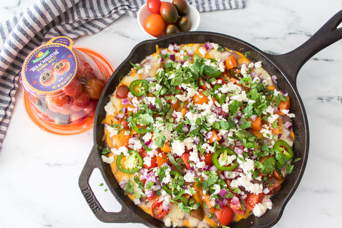 original NatureSweet Día de Muertos Medley the star of the show in a Loaded Black Bean Dip