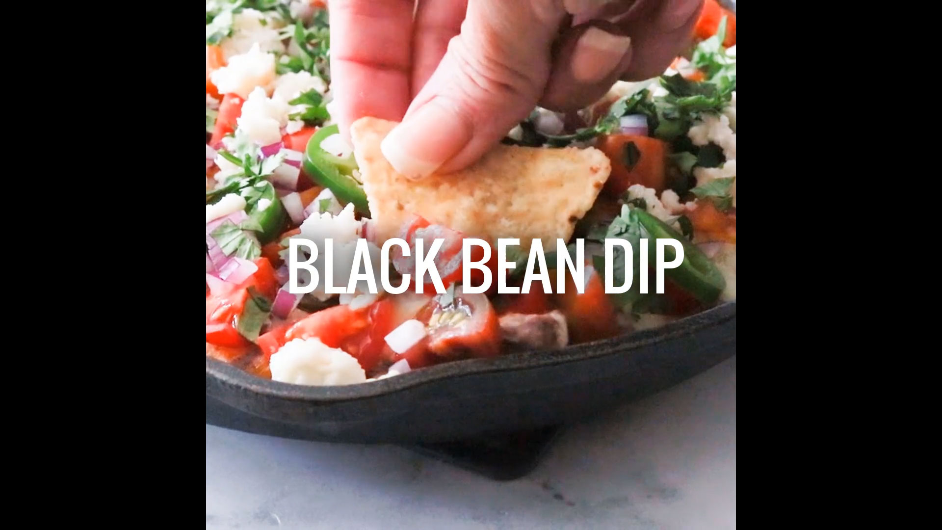 thumbnail Loaded Black Bean Dip Video Recipe with NatureSweet Día de Muertos Medley