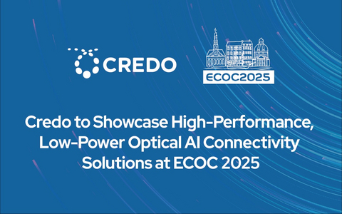 original Visit Credo at ECOC in Copenhagen! Visit our optical team in booth C3432 to learn more about our recently announced, ultra-low power, 1.6T Bluebird DSP.