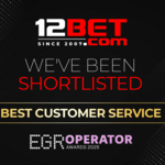  Grazie all’approccio incentrato sul cliente, 12BET è nella lista dei favoriti per il riconoscimento “Miglior servizio clienti” agli EGR Operator Awards