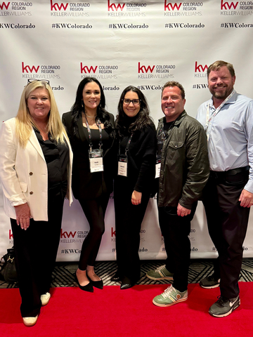 original Wendi Harrelson [Left], President of KWRI-Owned Regions, KW, and Stacie Herron [Center], Chief Operations Officer and Chief Legal Officer, KW, together with KW-affiliated regional leaders at a Colorado executive roadshow event.